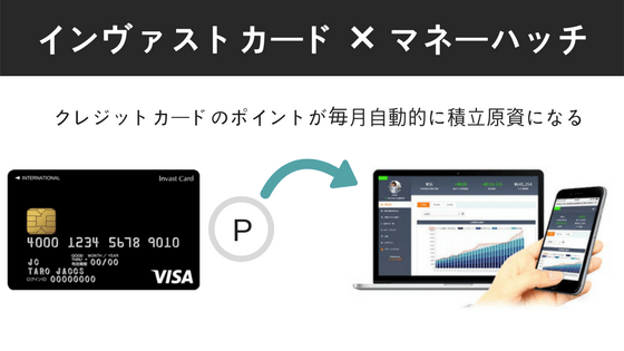 インヴァストカード✕マネーハッチでETF積立投資